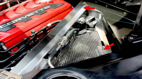 2020-2024 Corvette C8 Coupe Perforated Header Guard Cover Kit W/ Rear Crossmember Covers - Choose...