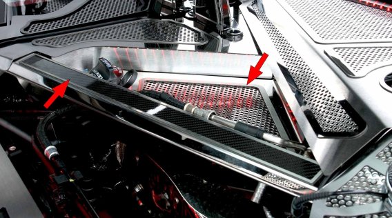 2020-2024 Corvette C8 Coupe Perforated Header Guard Cover Kit W/ Rear Crossmember Covers W/ Carbo...