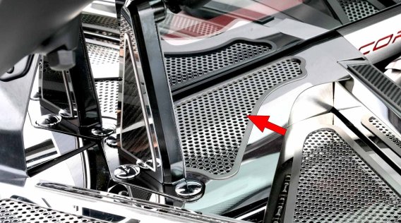 2020-2025 Corvette C8 Coupe Rear Cowl Covers - Stainless Steel, Choose Style