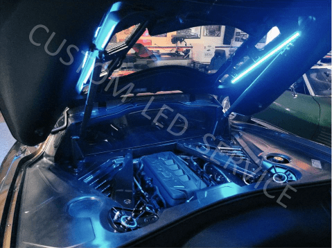 2020-2024 Corvette C8 Custom LED Service RGB Engine Bay Lighting Kit