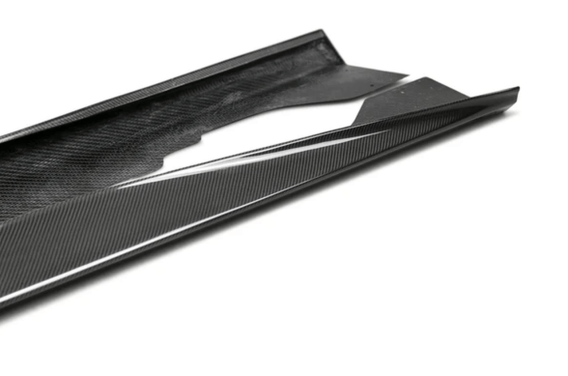 2020-2025 Corvette C8 Dry Carbon Fiber Side Skirt Extensions