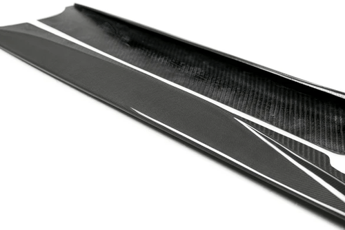 2020-2025 Corvette C8 Dry Carbon Fiber Side Skirt Extensions