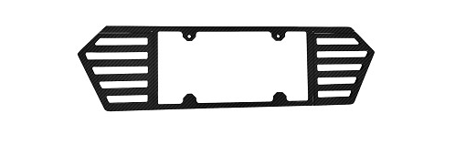 2020-2025 Corvette C8 Hydro Carbon Fiber Billet Machined License Plate Frame