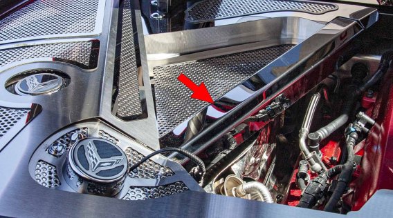 2020-2025 Corvette C8 Rear Crossmember Covers Top Plate 2pc - Stainless Steel - Choose Finish