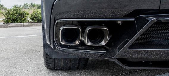 2020-2024 Corvette C8 Rear Mud Guards 2pc - Polished Finish or Carbon Fiber Wrapped