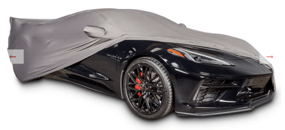 2020-2025 Corvette C8 SR1 Performance Ultraguard Stretch Satin Indoor Car Cover - Grey