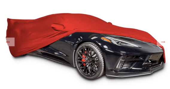 2020-2024 Corvette C8 SR1 Performance Ultraguard Stretch Satin Indoor Car Cover - Red