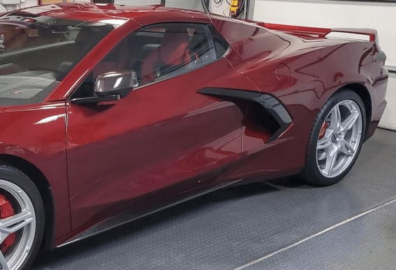 2020-2025 Corvette C8 AGM Carbon Fiber Rocker Panel Extensions
