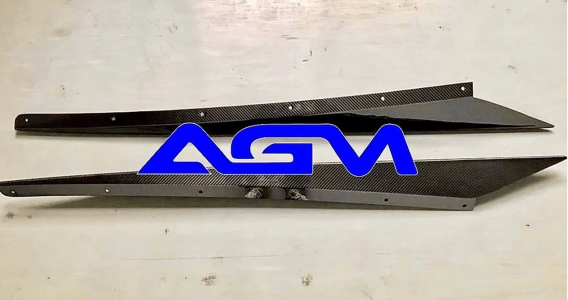 2020-2025 Corvette C8 AGM Carbon Fiber Rocker Panel Extensions