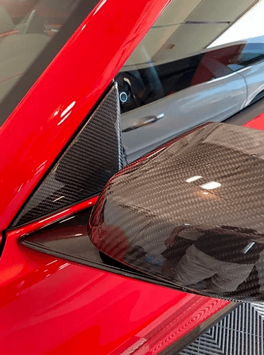 2020-2024 Corvette C8 AGM Carbon Fiber A/B Pillar Covers Pair