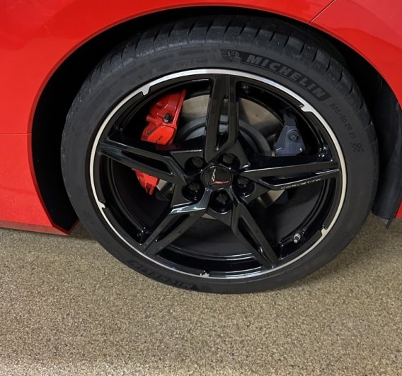 2020-2023 C8 Corvette Black Wheel Rim Lug Nut Covers Package