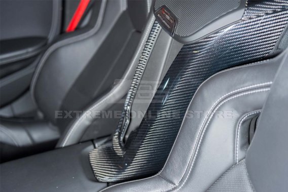 2020-2023 C8 Corvette EOS Carbon Fiber Console Waterfall Wireless Charger Cover