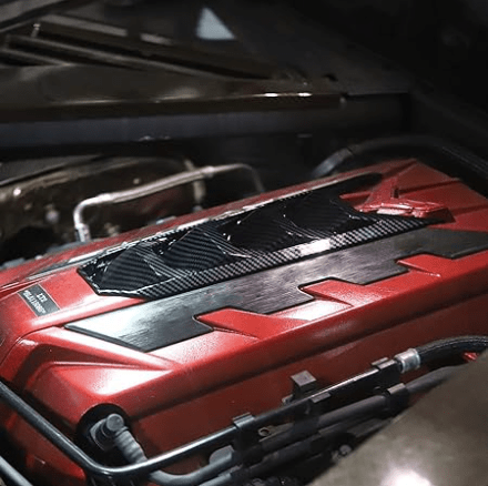 2020-2025 Corvette C8 Carbon Fiber Engine Cover Trim Panel