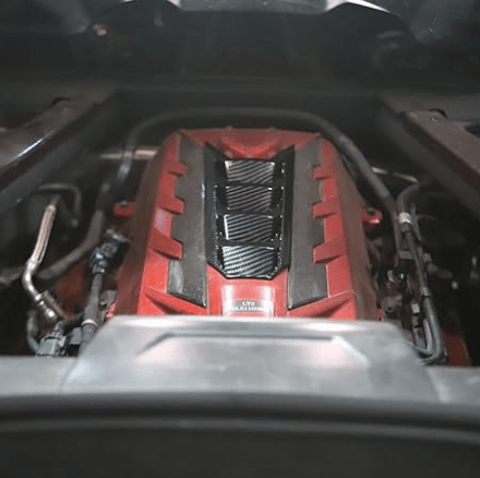 2020-2024 Corvette C8 Carbon Fiber Engine Cover Trim Panel