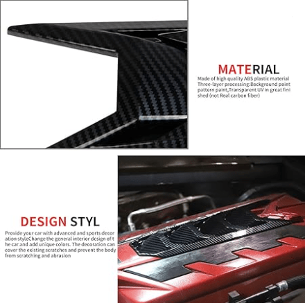 2020-2025 Corvette C8 Carbon Fiber Engine Cover Trim Panel