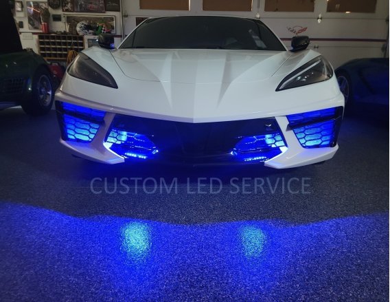 2020-2023 C8 Corvette Custom LED Add On Front Grille RGB LED Kit