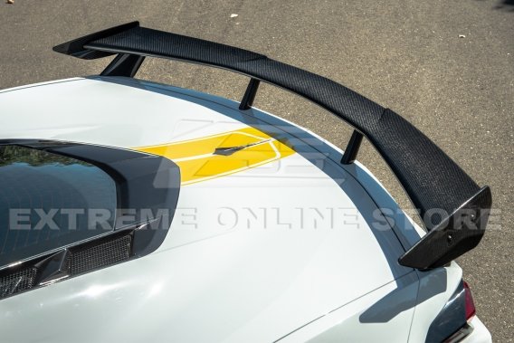 2020-2023 C8 Corvette EOS Carbon Fiber Rear Trunk Lid High Wing Spoiler