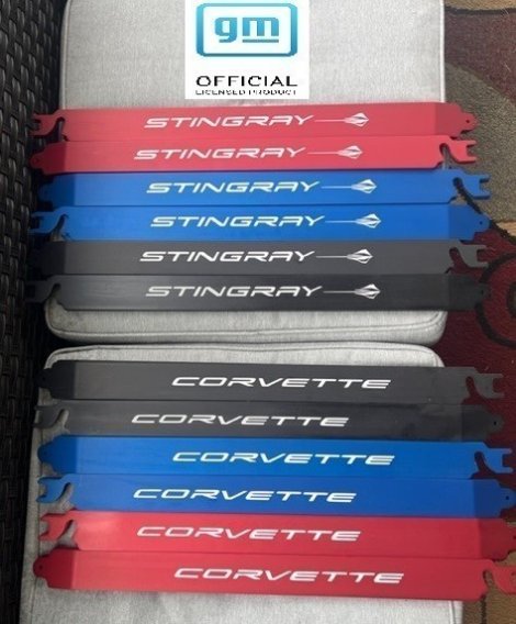 2020-2023 C8 Corvette Painted Frunk Prop Show Bar