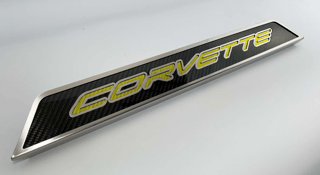 2020-2025 Corvette C8 Replacement Door Sills W/Carbon Fiber and CORVETTE Word