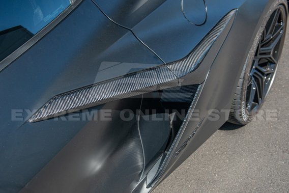 2023-2024 C8 Corvette Z06 Carbon Fiber Side Fender Vent Door Garnish