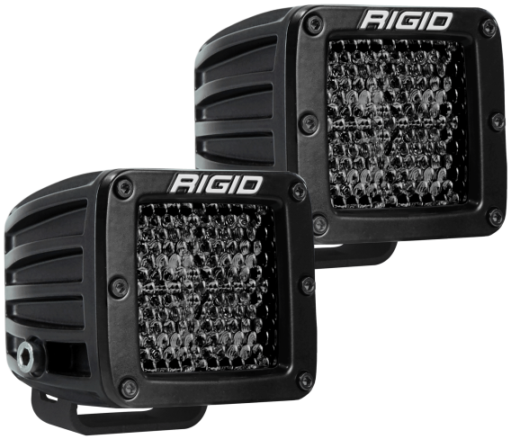 Spot Diffused Midnight Surface Mount Pair D-Series Pro RIGID Industries 202513BLK
