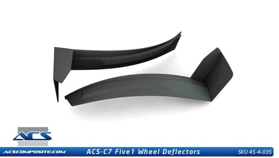 C7 Corvette ACS Five1 Front Wheel Deflectors