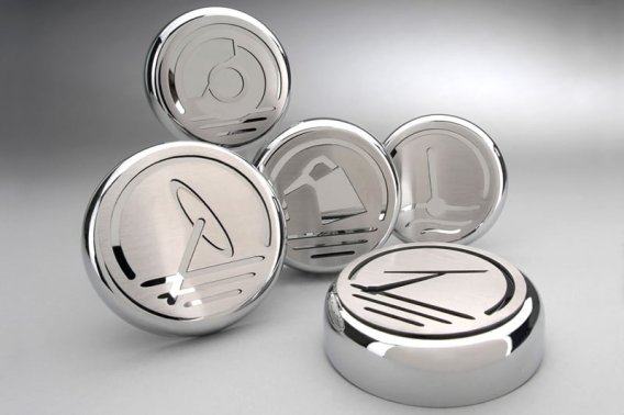 Mustang Stainless Steel Executive Series Engine Caps