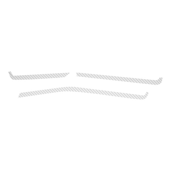 2020-2025 C8 Corvette Interior Dash Trim Accents - White Carbon Fiber Textured