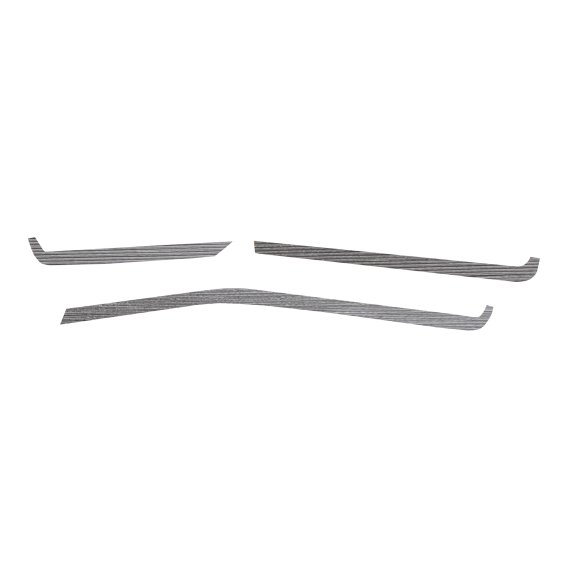 2020-2025 C8 Corvette Interior Dash Trim Accents - Brushed Aluminum