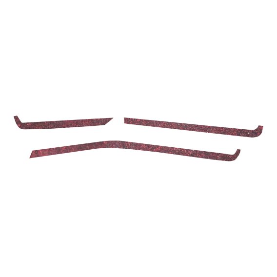 2020-2025 C8 Corvette Interior Dash Trim Accents - Gloss Demon Black