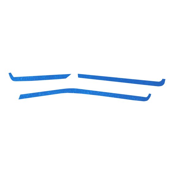 2020-2025 C8 Corvette Interior Dash Trim Accents - Gloss Deep Blue Metal
