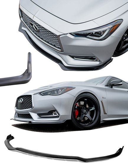 2017-2021 Infiniti Q60 3.0t Front Splitter - KB11230 Stillen Exterior Styling