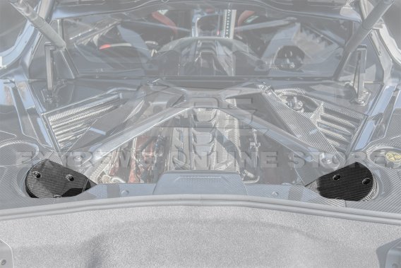 2020-2024 C8 Corvette Carbon Fiber Engine Bay Strut Covers