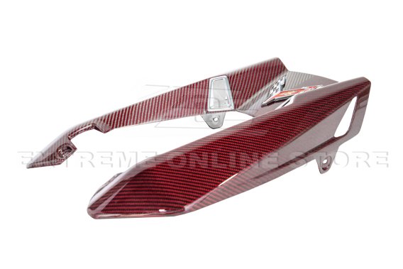 2025-2025 C8 Corvette Z06 Red Carbon Fiber Engine Cover