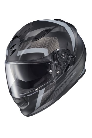 ScorpionEXO Ryzer Full Face Motorcycle Helmet with Pinlock Ready Shield with Integrated Speaker P...