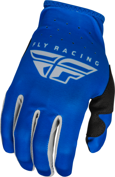 Fly Racing 2023 Adult Lite Gloves (Blue/Grey, Large)