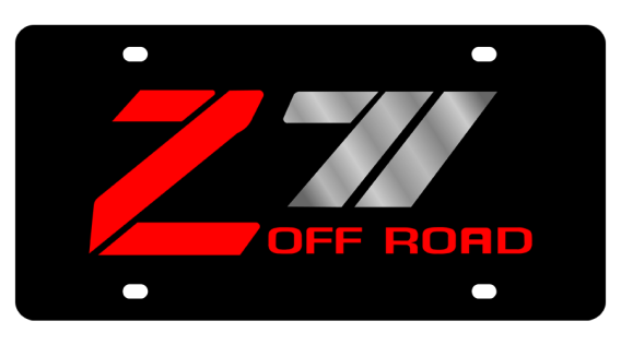 Chevrolet Z71 Off Road Acrylic License Plate Eurosport Daytona