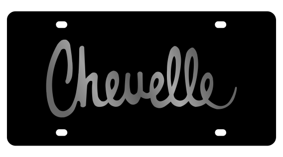 Chevrolet Chevelle Retro Acrylic License Plate by Eurosport Daytona