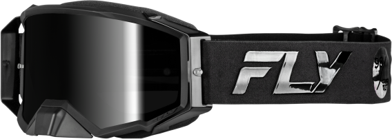 Fly Racing Zone Pro MX ATV Off-Road Riding Goggle (Black/Black)