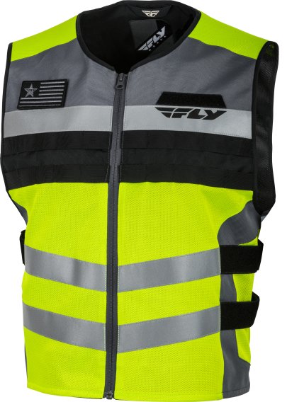 Fly Racing Fast Pass Adult Street Motorcycle Vest - Hi-Vis/Small/Medium