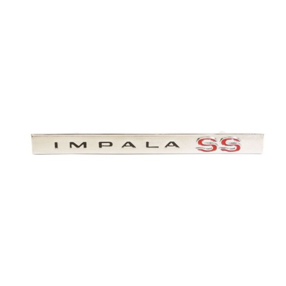 1966 Impala SS Glove Box Door Emblem, "Impala SS", Sold as Each