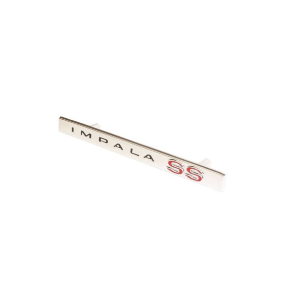 1966 Impala SS Glove Box Door Emblem, "Impala SS", Sold as Each