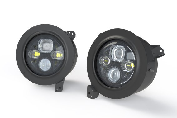 2018-2023 Jeep Wrangler JL Morimoto 7" Round LED Headlight Adapter Brackets