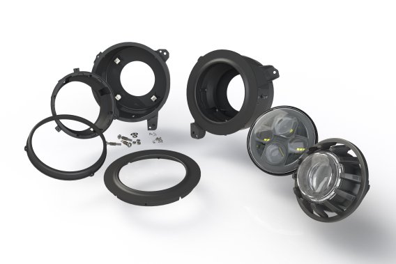 2018-2023 Jeep Wrangler JL Morimoto 7" Round LED Headlight Adapter Brackets