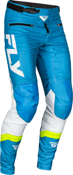 Fly Racing Youth Rayce MTB/BMX Bicycle Pants (Blue/White/Lime Green, 18)