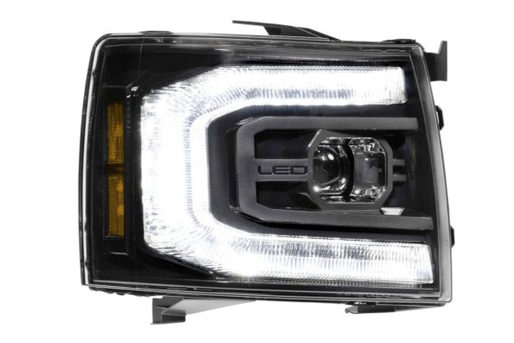 2007-2013 Chevy Silverado Morimoto XB LED Headlights - Plug & Play, DOT Approved, Sequential DRL