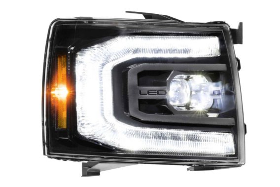 2007-2013 Chevy Silverado Morimoto XB LED Headlights - Plug & Play, DOT Approved, Sequential DRL