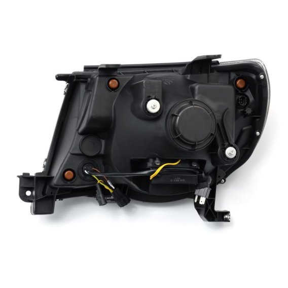2005-2011 Toyota Tacoma AlphaRex Nova-Series LED Projector Headlights Black Lens with Activation ...