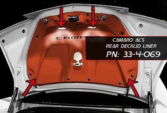 2010-2013 Camaro ACS Rear Decklid Trunklid Liner 33-4-069