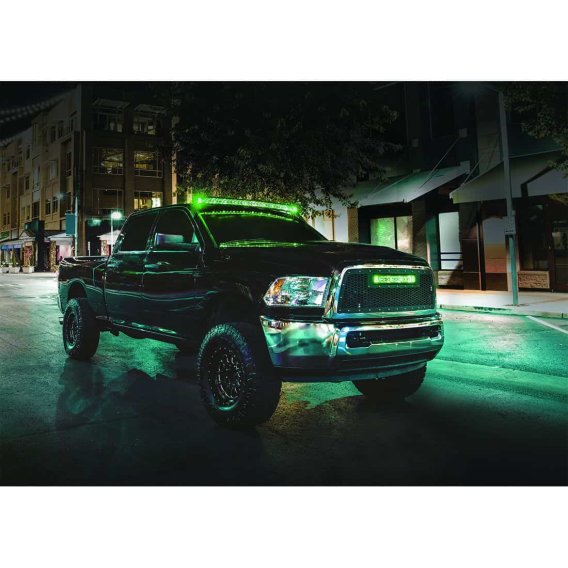 30 Inch LED Light Bar Single Row Curved White Backlight Radiance Plus RIGID Industries 33000